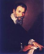 Bernardo Strozzi Portrait of Claudio Monteverdi in Venice oil painting